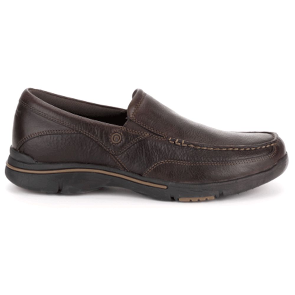 Rockport Men's City Play Eberdon Walking Shoes - Dark Brown - USA (5180DKYXU)